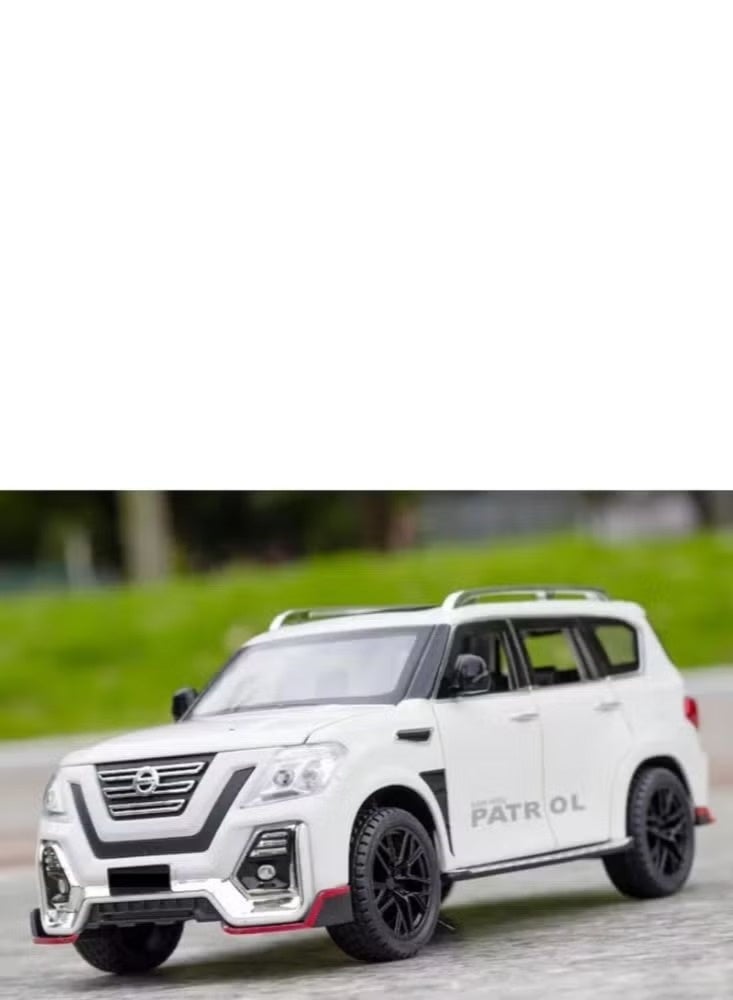 Nissan Patrol Alloy Car Model Diecast 1:24 (White) - Image 2
